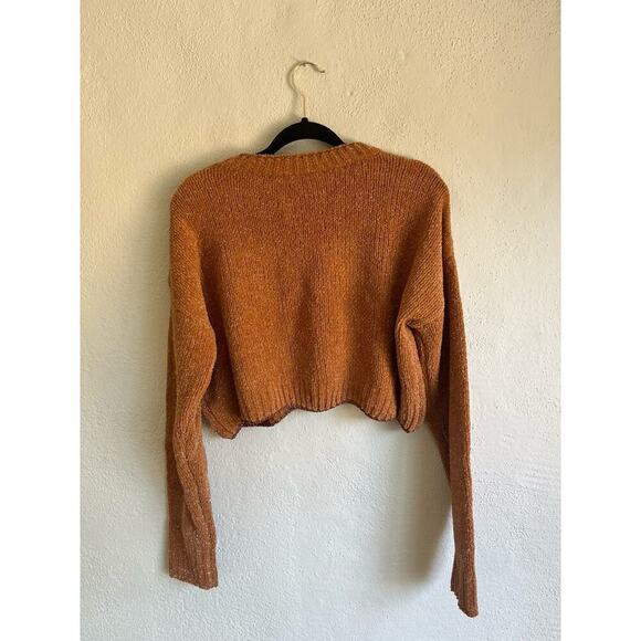 Anthropologie English Factory Woman Cropped Knit Metallic Sweater , Siz… - Picture 9 of 11